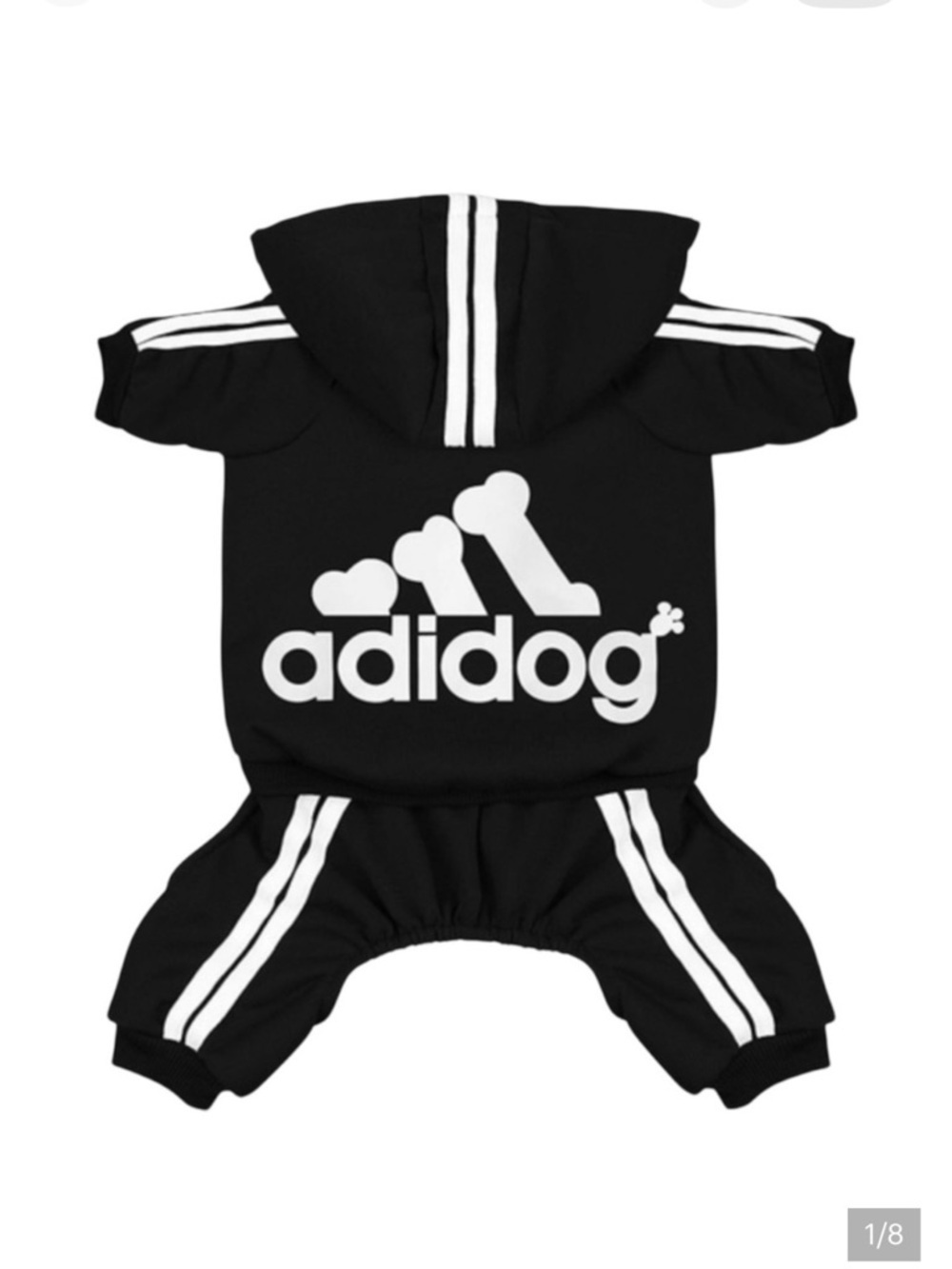 ADIDOG Tracksuit with Hoodie in Black - BRAND NEW